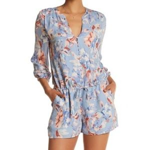 Joie Tie Waist Floral Romper